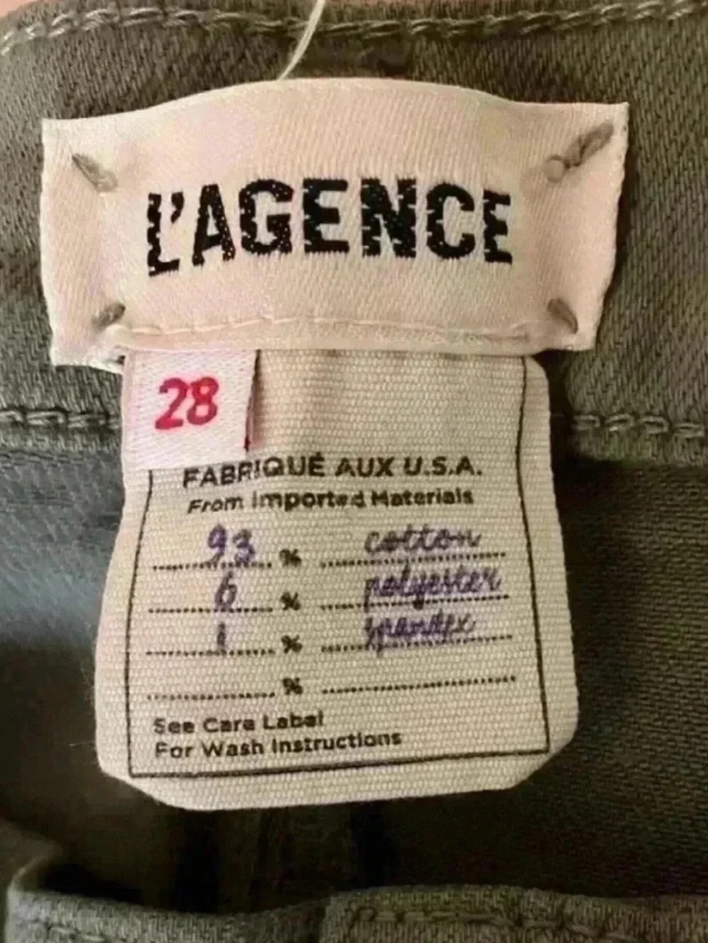 L'AGENCE Sada Ankle Slim Jeans Green - Picture 9 of 9